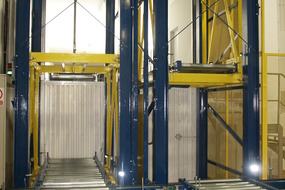 2003. Four-pillar vertical conveyors