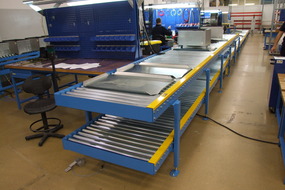2011. Transport system for small pallets with relays