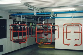 2001. System of conveyors for transporting kinescopes