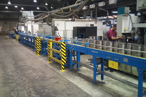 2011. Transport system for cast iron sleeves