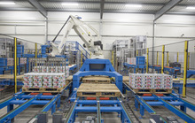2015. Handling system for transferring, palletising, packaging and storing at a dairy plant