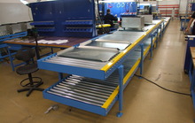 2011. Transport system for small pallets with relays