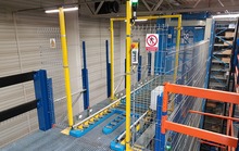 2019. Four-pillar vertical conveyors of an automotive parts distributor 